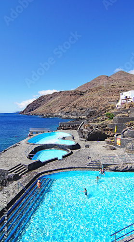 Paseo y piscinas de La Caleta, Valverde, El Hierro, Santa Cruz de Tenerife, Islas Canarias, España, Europa
