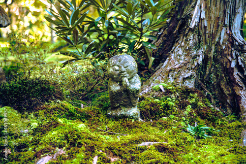 苔に埋もれる石仏 © KIYOSHI KASHIWANO