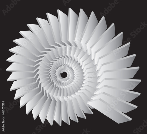 Abstract Design element. Noise structure. Sea shel