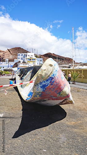 Pateras en el puerto de La Restinga, El Hierro, Islas Canarias, España, Europa, 
 photo