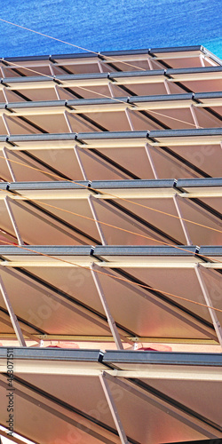 placas solares en un solar de Fuerteventura  Las Palmas  Islas Canarias  Espa  a  Europa  