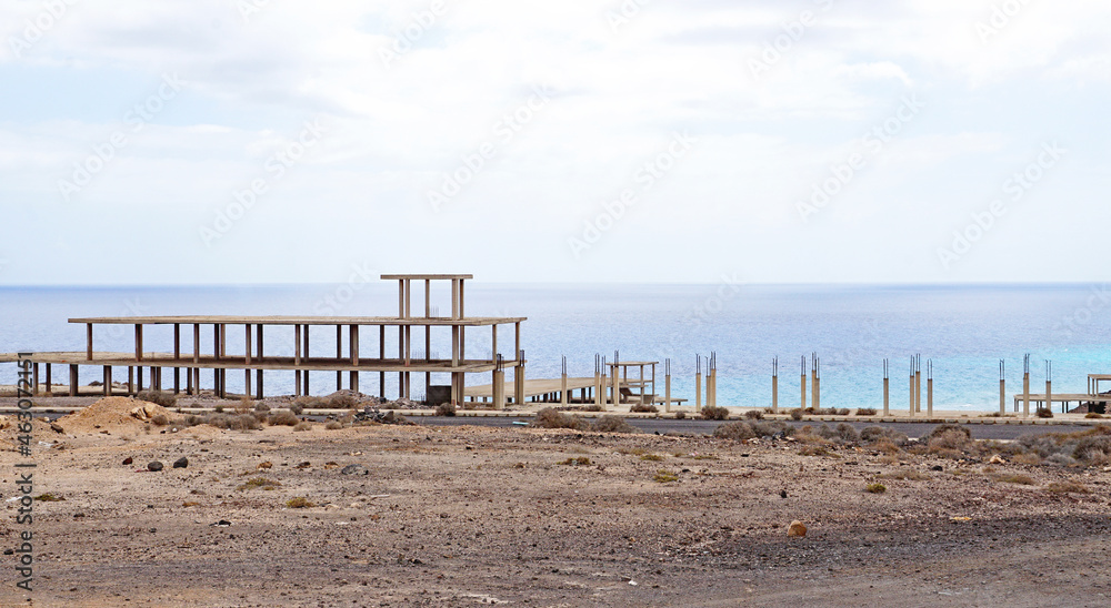 Buildings abandoned by the brick crisis, Jandia, Fuerteventura, Canary Islands, Spain, Europe
Buildings abandoned by the brick crisis, Jandia, Fuerteventura, Canary Islands, Spain, Europe
