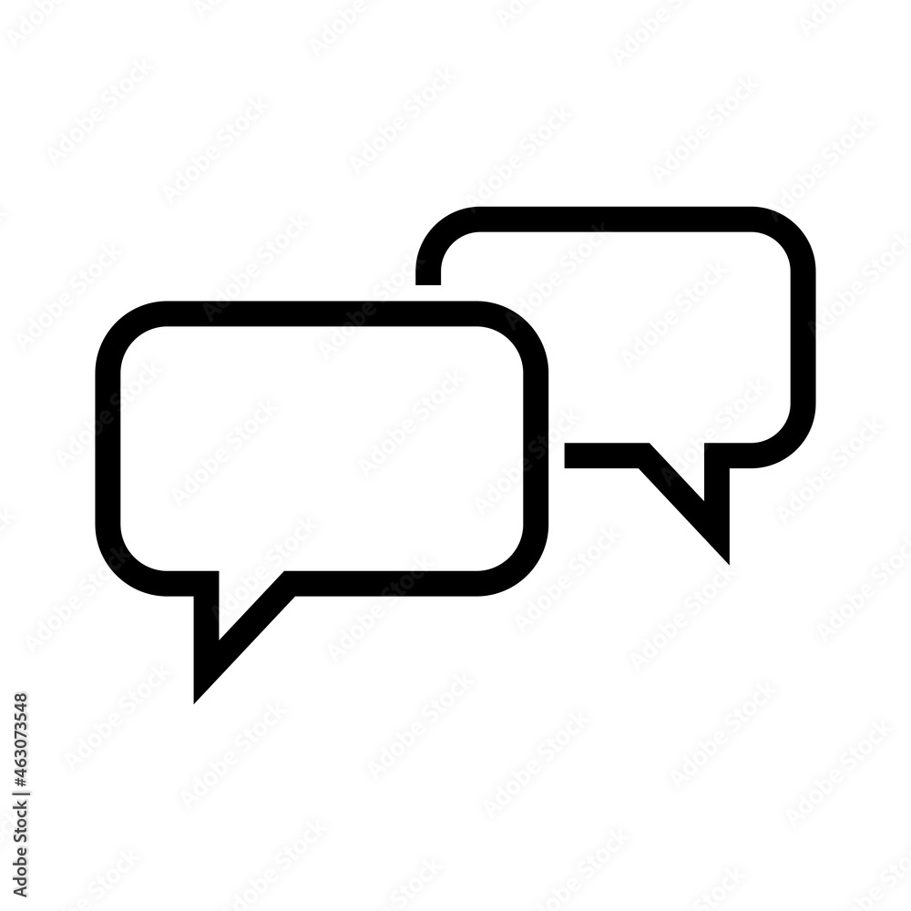 Web line chat icon Web line chat icon