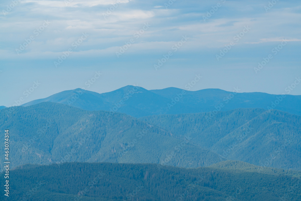 Summer mountains on a cloudy day. mountain landscape. background Summer mountains on a cloudy day. mountain landscape. background