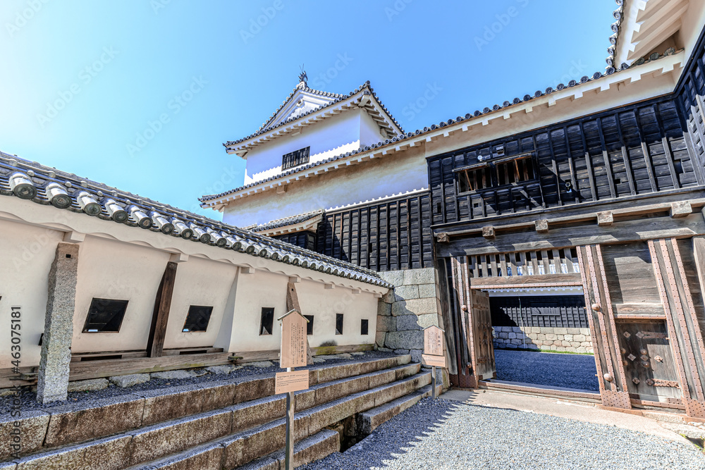 秋の松山城 愛媛県松山市 Matsuyama Castle in autumn Ehime-ken Matsuyama city 秋の松山城 愛媛県松山市 Matsuyama Castle in autumn Ehime-ken Matsuyama city