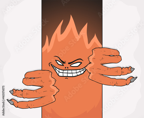 Horror monster draw
