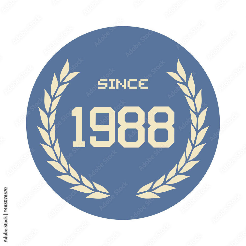 Since 1988 Symbol Stock Vector Adobe Stock