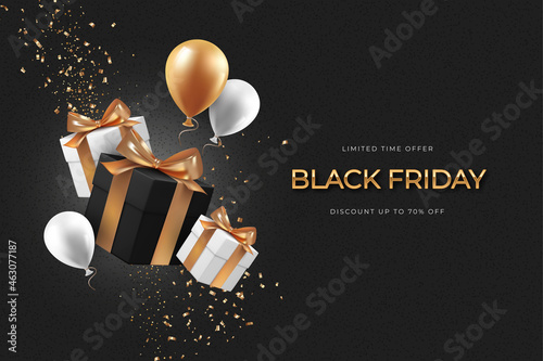 Black Friday sale web banner template