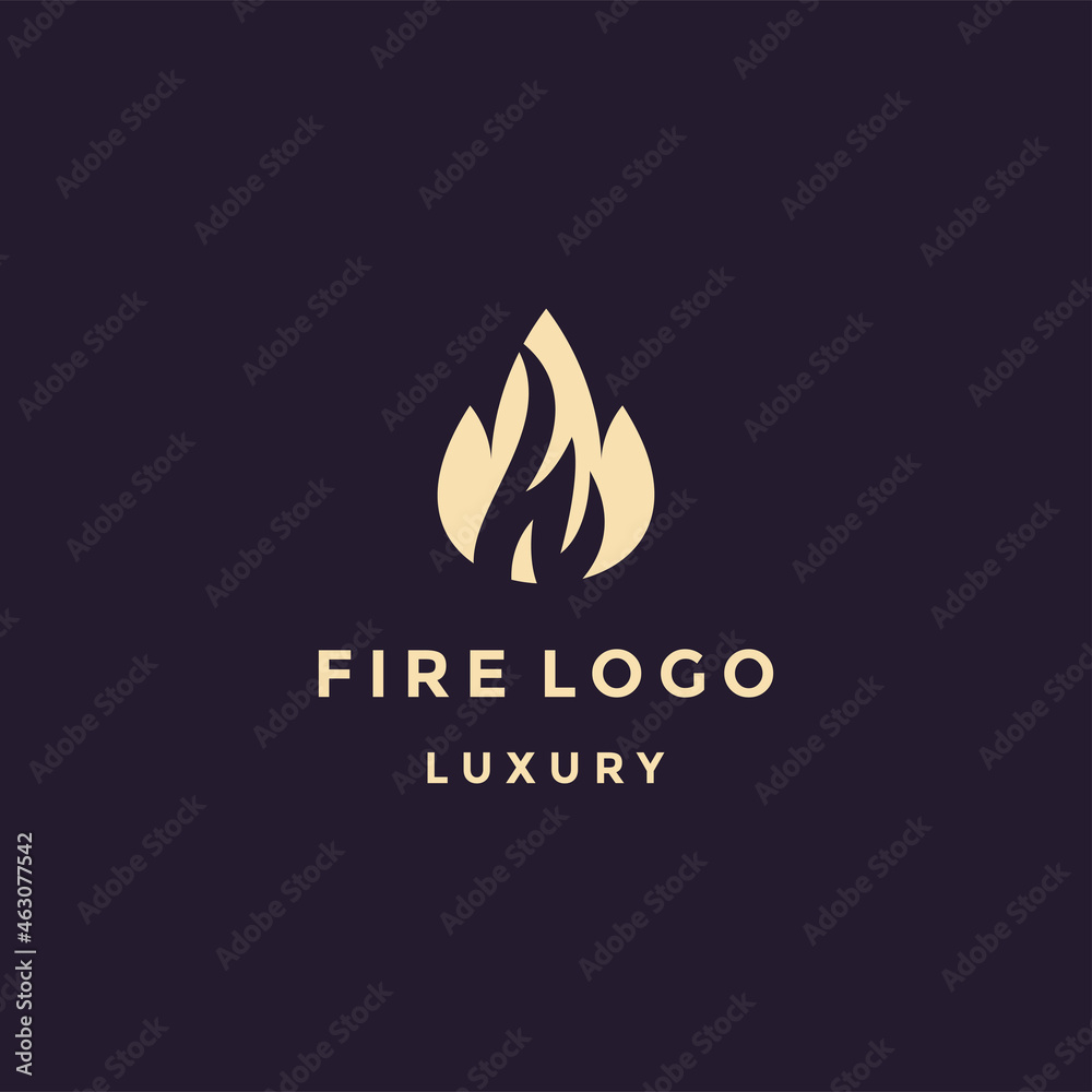 Letter w fire logo design template
