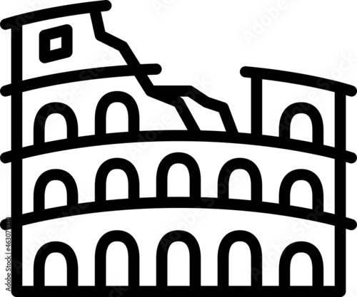 coliseum outline icon