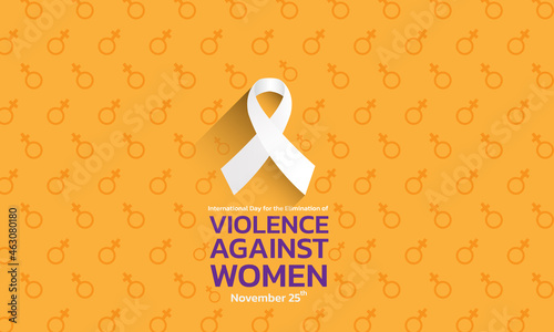 Vector illustration of a Background For International Day for the Elimination of Violence Against Women photo