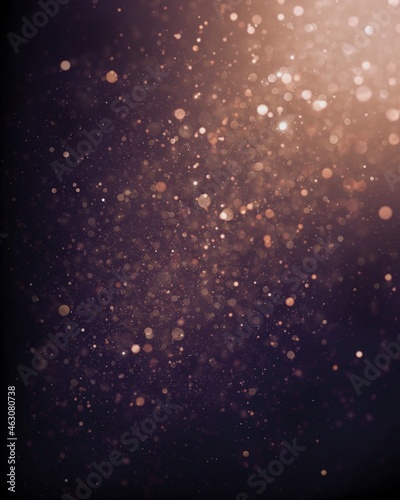 falling snowflakes on black overlay particles