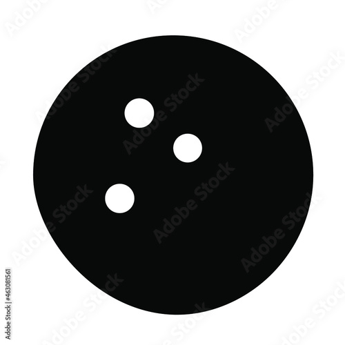 bowling ball isolated on white