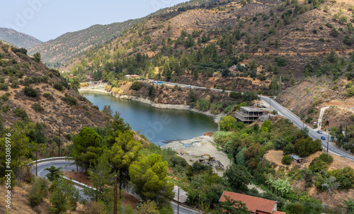 a reservoir near the mountain village of Oikos in the Troodos mountain range in Cyprus © Игорь Кляхин