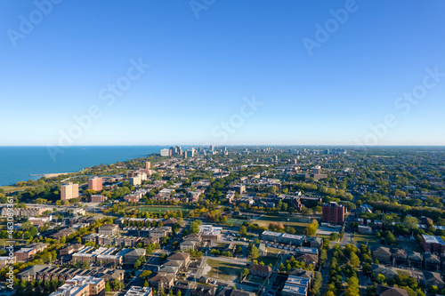 Aerial View Chicago Southside  photo