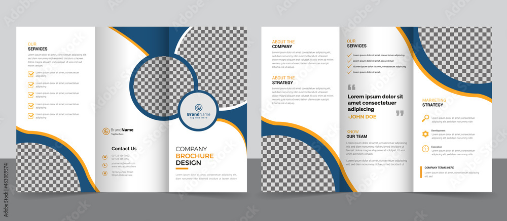 Creative Corporate modern Business Trifold Template Design Creative Corporate modern Business Trifold Template Design