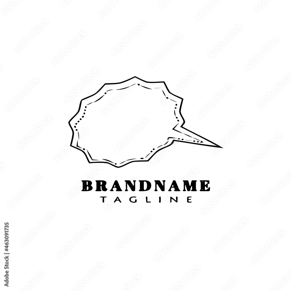 creative speech bubble logo cartoon icon template black vector illustration creative speech bubble logo cartoon icon template black vector illustration