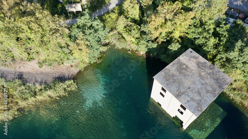 Aerial landscape shot upstate over Verplanck photo