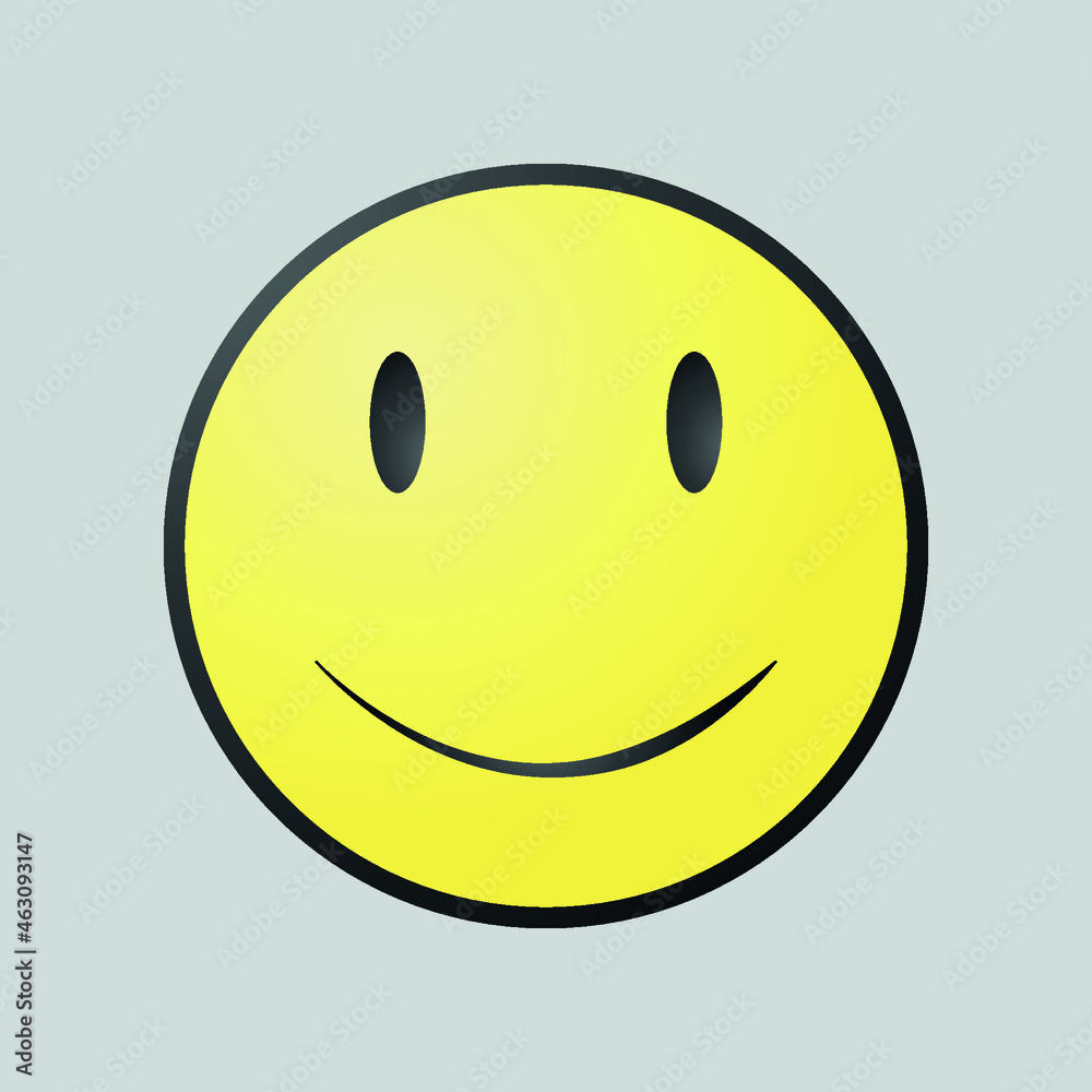 Fototapeta premium happy smiley emoticon face vector illustration