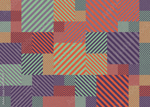 Abstract Geometric Pattern generative computational art illustration