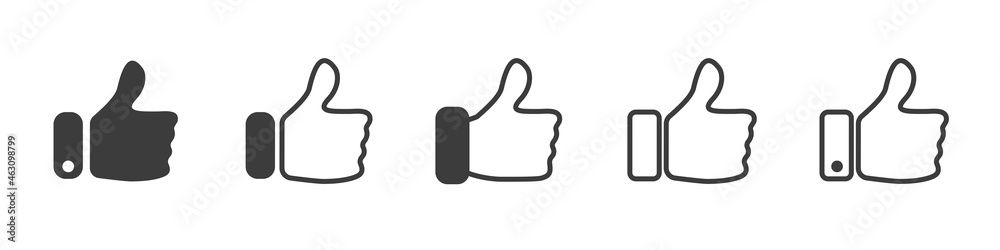 thumb up icon like sign vector illustration isolated white background thumb up icon like sign vector illustration isolated white background