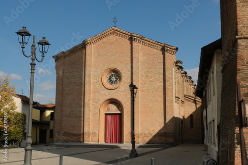La chiesa di Santo Stefano a Mozzanica in provincia di Bergamo, Lombardia, Italia.