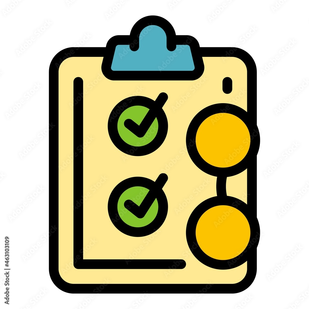 Career form icon. Outline career form vector icon thin line color flat on white Career form icon. Outline career form vector icon thin line color flat on white