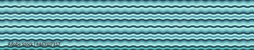 Seamless pattern with blue wavy lines