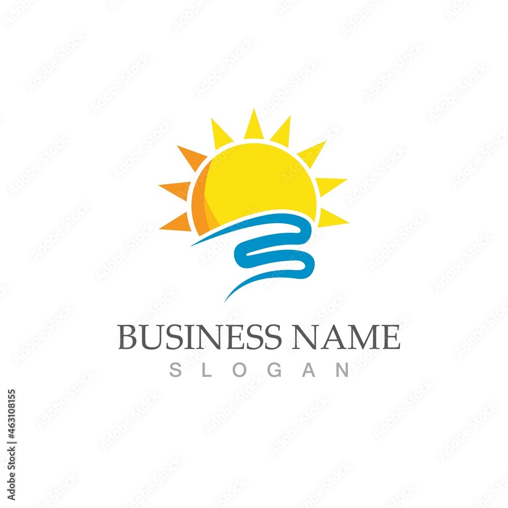Naklejka premium Sun Vector illustration Icon
