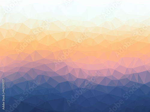 Pastel Blue And Pink Poligonal Background, Vector Illustration © cammep