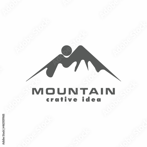 Mountain icon Logo Template Vector illustration design