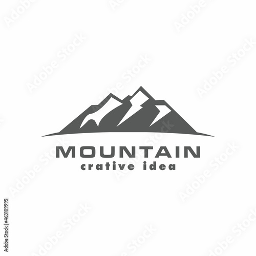 Mountain icon Logo Template Vector illustration design