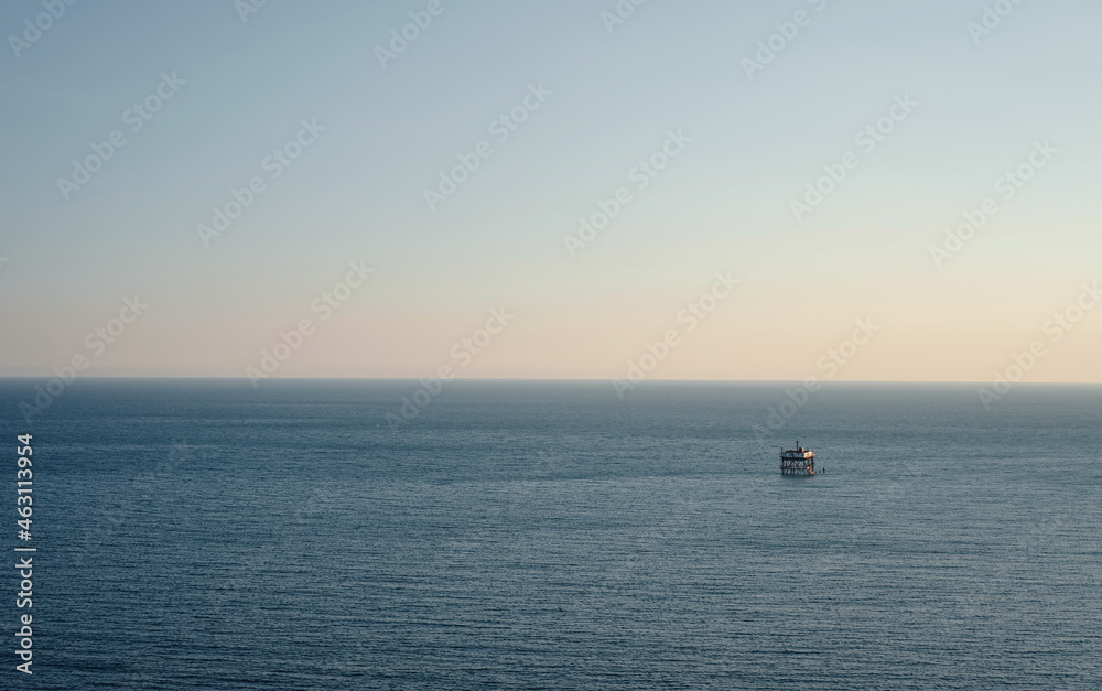 stationary oceanographic platform of Marine Hydrophysical Institute of Russian Academy of Sciences is structure located in sea 600 meters from coast in urban-type settlement Katsiveli stationary oceanographic platform of Marine Hydrophysical Institute of Russian Academy of Sciences is structure located in sea 600 meters from coast in urban-type settlement Katsiveli