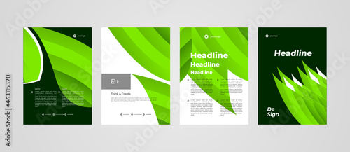Template layout with green theme  for your promotion project.
