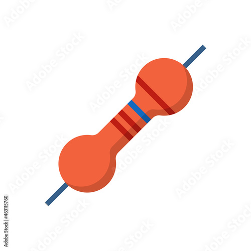 vector resister flat icon