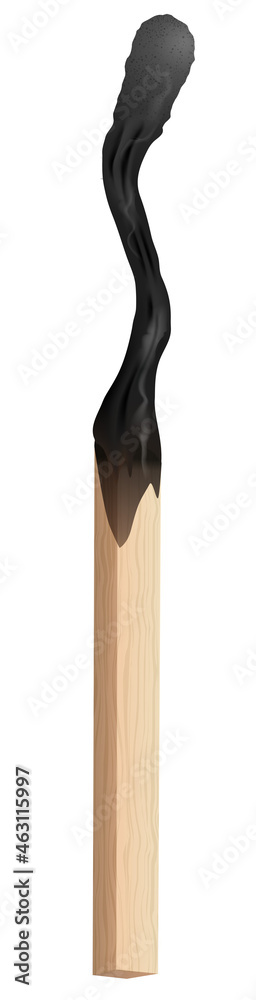 Match stick burned Match stick burned