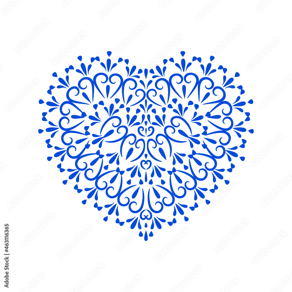 Isolated Lace Heart. Ornament and Great Design Template. An Illustration for a Beautiful Holiday Wedding Invitation. Pattern lace. Elegant Decoration. A Symbol of Love. White background. Vector Isolated Lace Heart. Ornament and Great Design Template. An Illustration for a Beautiful Holiday Wedding Invitation. Pattern lace. Elegant Decoration. A Symbol of Love. White background. Vector