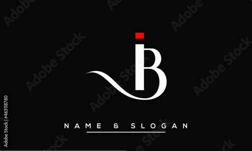 IB,  BI,  I,  B   Abstract Letters Logo Monogram