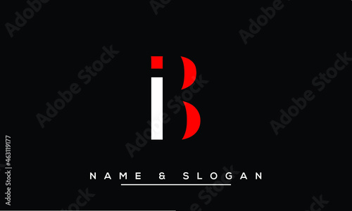 IB,  BI,  I,  B   Abstract Letters Logo Monogram