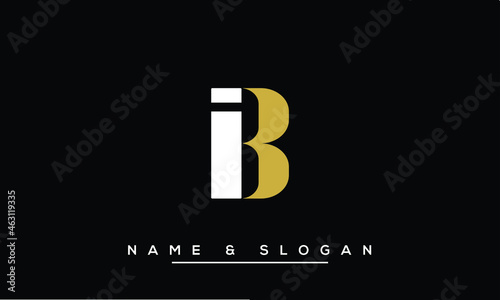 IB,  BI,  I,  B   Abstract Letters Logo Monogram