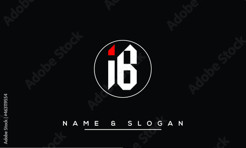 IB,  BI,  I,  B   Abstract Letters Logo Monogram