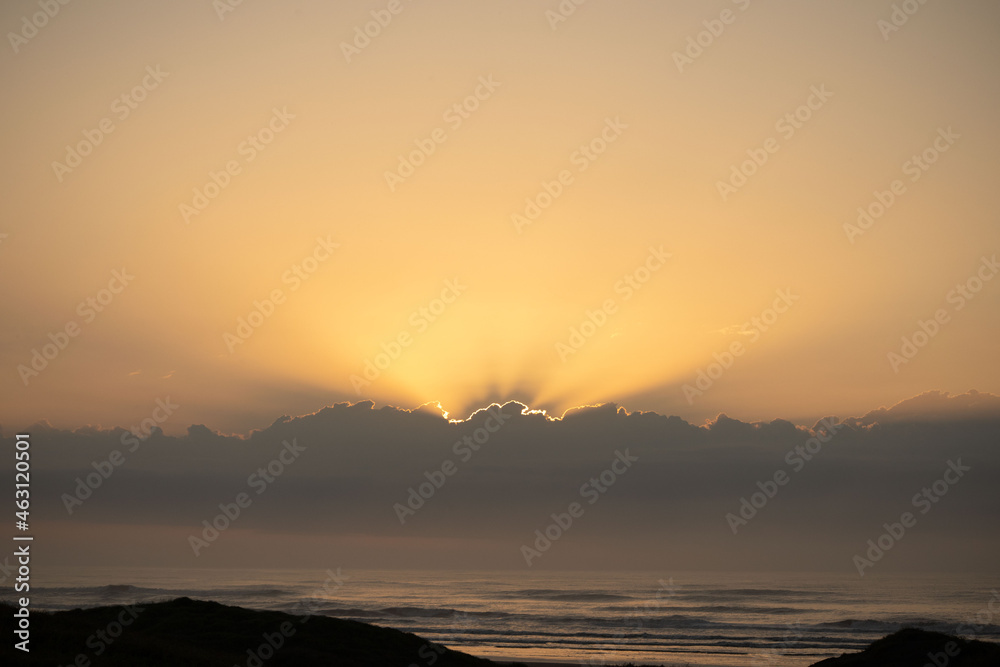 九十九里浜での日の出