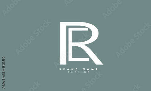 Alphabet letters Initials Monogram logo RE, ER, R and E