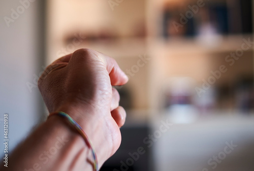 Closeup of a closed fist
