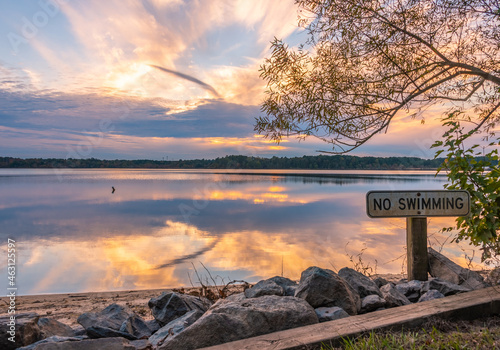Sunset on the lake