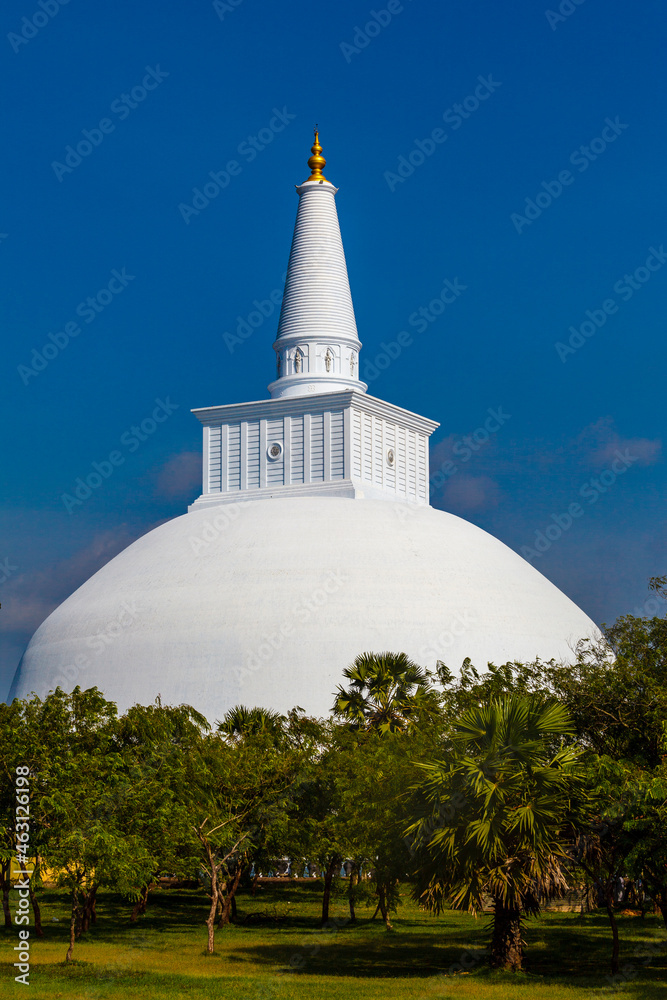 Ruvanvelisaya Dagoba, a cetiya or stupa in the sacred city of Anuradhapura, Sri Lanka