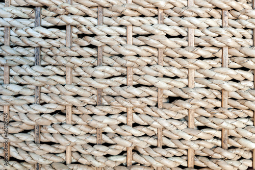 Wicker basket, knitted, wooden, woven.