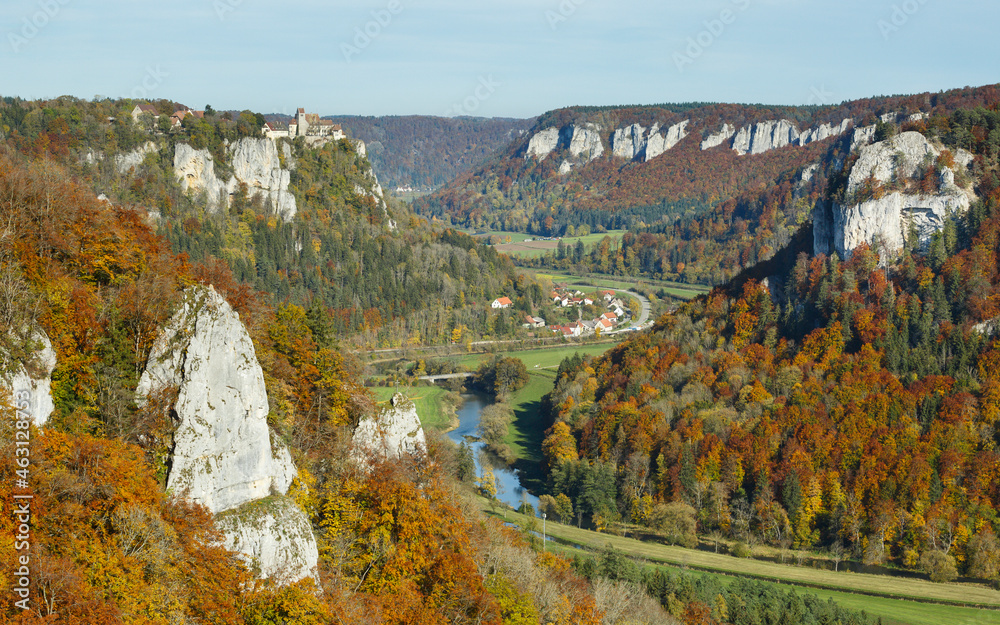 Wildromantisches Donautal, Ausblick von Eichfelsen aus (bei Irndorf)