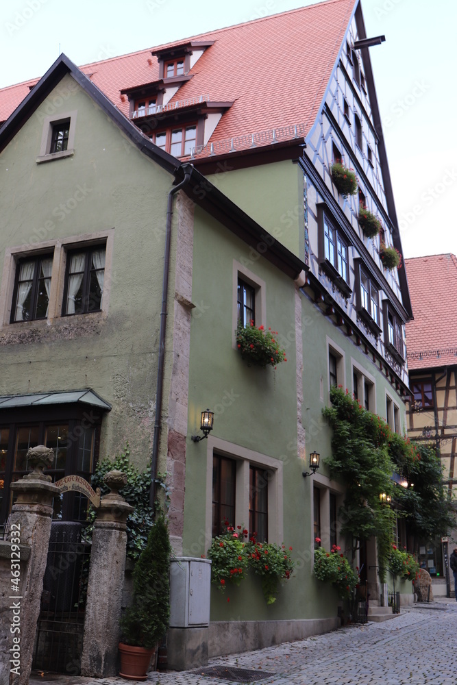 Architektur in Rothenburg ob der Tauber. Rothenburg o.d. T. Architektur in Rothenburg ob der Tauber. Rothenburg o.d. T.