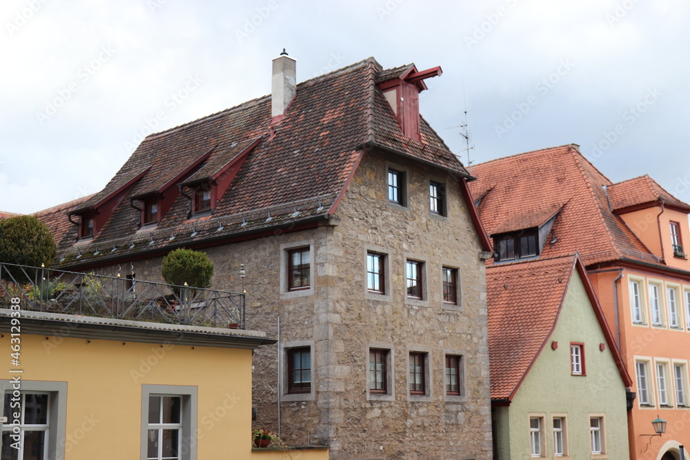 Architektur in Rothenburg ob der Tauber. Rothenburg o.d. T.